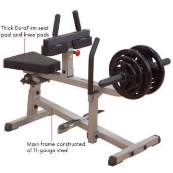 Body-Solid GSCR349 Seated Calf Raise Exercise Machine for Strength Training, Home Gym Equipment