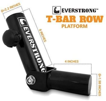 EVERSTRONG T Bar Row Attachment - 360° Swivel Landmine Handle For Home Gym