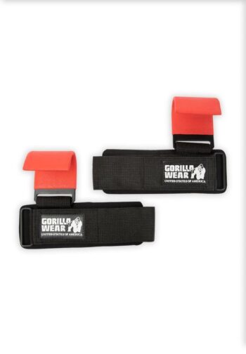 Weight Lifting Hooks - Black/Red - Unisex