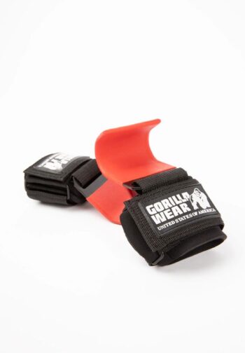 Weight Lifting Hooks - Black/Red - Unisex