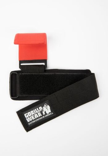 Weight Lifting Hooks - Black/Red - Unisex