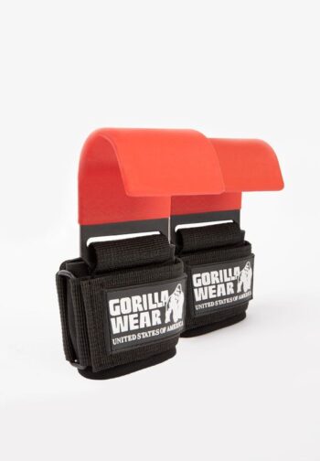 Weight Lifting Hooks - Black/Red - Unisex