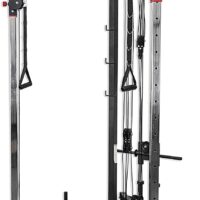 Valor Fitness BD-61 Cable Crossover Station with LAT Pull, Row Bar, and Multi-Grip Pull-Up Station