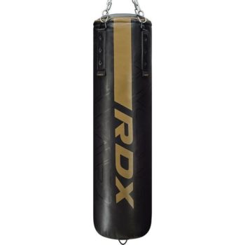 RDX F6 KARA 5ft 3-in-1 Punch Bag & Bag Gloves Golden Filled Set