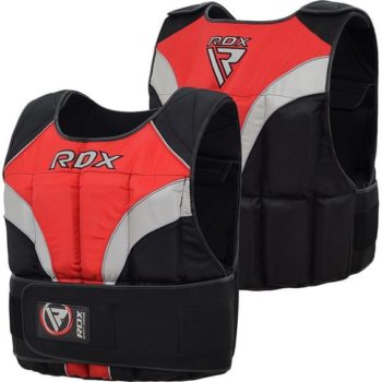 RDX T1 Adjustable Weighted Vest 40lbs/18kg Red/Black