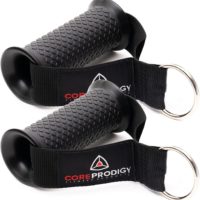 Core Prodigy Heavy Duty Exercise Handles - Grip Attachments for Cable Machine Pulleys, Gym Equipment, Resistance Bands, and Weight Lifting