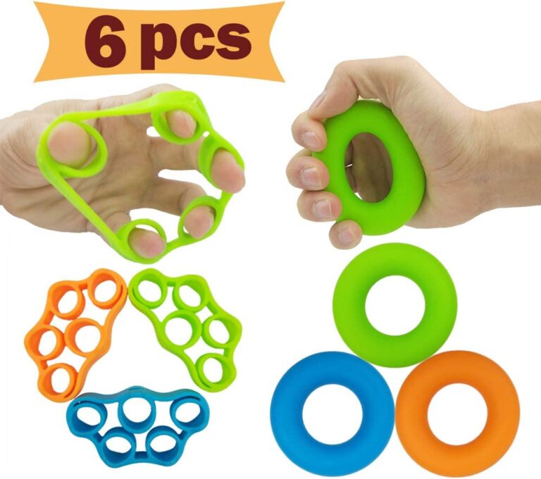 5-Pack Grip Strength Trainer Set - Adjustable Hand Grippers & Finger Exercisers