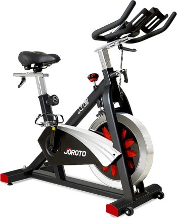 JOROTO Belt Drive Indoor Cycling Bike with Magnetic Resistance Exercise Bikes Stationary ( 300 Lbs Weight Capacity )