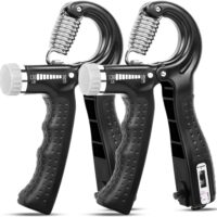 KDG Hand Grip Strengthener 2 Pack Adjustable Resistance 10-130 lbs Forearm Exerciser