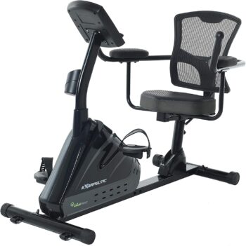Exerpeutic 5000 Recumbent Exercise Bike with Airsoft seat, 24 Pre-Set Programs, Bluetooth MyCloudFitness App Tracking - Image 11