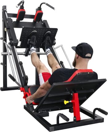 GMWD Leg Press Hack Squat Machine, Hip Sled for Home Gym, Lower Body Special Leg Press Machine
