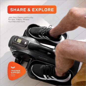 LifePro Under Desk Elliptical - Under Desk Bike Pedal Exerciser - Perfect Desk Exercise Equipment - for Seniors Adults and Teens - Foot Pedal Exerciser and Desk Workout