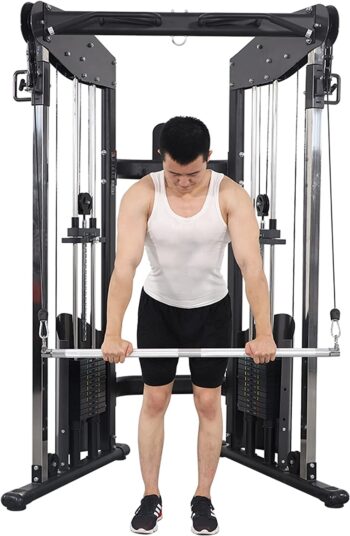 ALTAS Strength 3073 Function Home Gym Machine Pulley System Trainer Exercise Light Commercial Fitness Equipment 2000 Lbs Cable Included Accessories