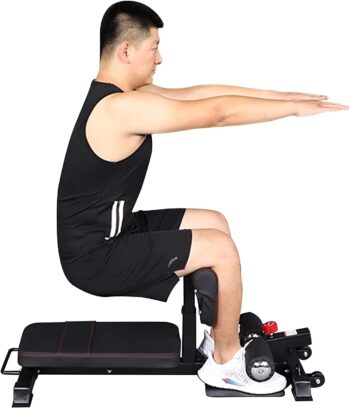 Altas Strength Sissy Squat Machine Station Leg Exercise Machine Adjustable Home Gym Workout Training Sit Up Push Up Leg Exerciser Light Commercial Equipment 6005B