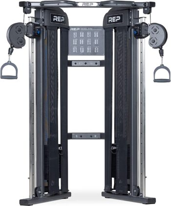 REP FITNESS FT-3000 Victory Functional Trainer – Compact Multifunction Cable Machine, with 15 Adjustments, Multi-Grip Pullup Bar and Optional Premium...