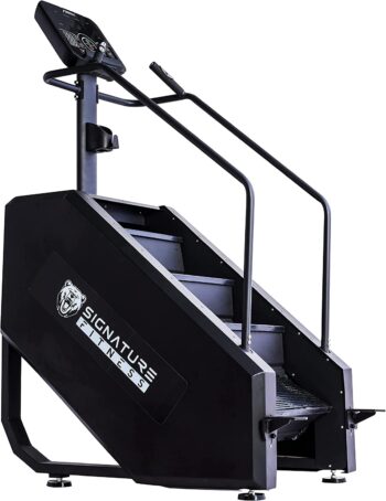 Signature Fitness SF-C2 Continuous Climber Commercial Grade Stair Stepping Machine for Cardio and Lower Body Workouts, Black