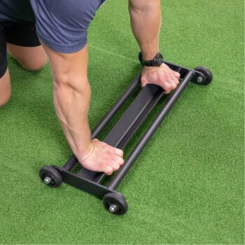 Titan Fitness Glute Hamstring Ab Glider, Leg and Ab Roller for Home Gym Fitness, Lower Body Workout Equipment