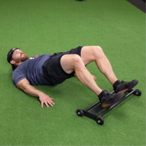 Glute Ham Glider Yes4All - Slittino Per Allenamenti Gambe E Addominali, Con Ruote In Uretano E Struttura In Acciaio