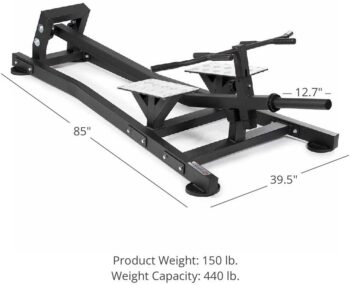 Titan Fitness Lying T-Bar Row Machine, Back Strength Machine, Multi-Joint Exercise to Increase Upper Body Pull Strength