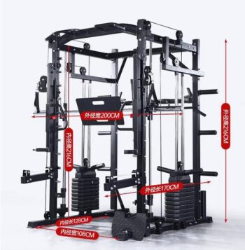 Adjustable Gym Exercise Equipment Multifunctional Power Rack Functional Trainer Smith Machine