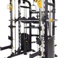 Altas Strength Smith Machine Light Commercial Home Gym Total Body Cage Workout Gym Equipment Tower Squat Rack with Pulley Ratio 2:1 Weight Lifting Machine Leg Press Strength Training M810