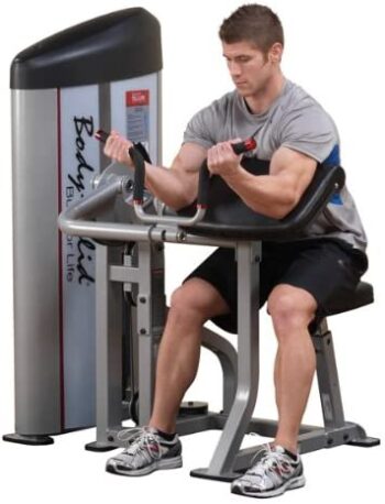 Body-Solid S2AC-1 Pro Clubline Series II Arm Curl Machine with 160 Lb. Weight Stack for Home and Commercial Gym