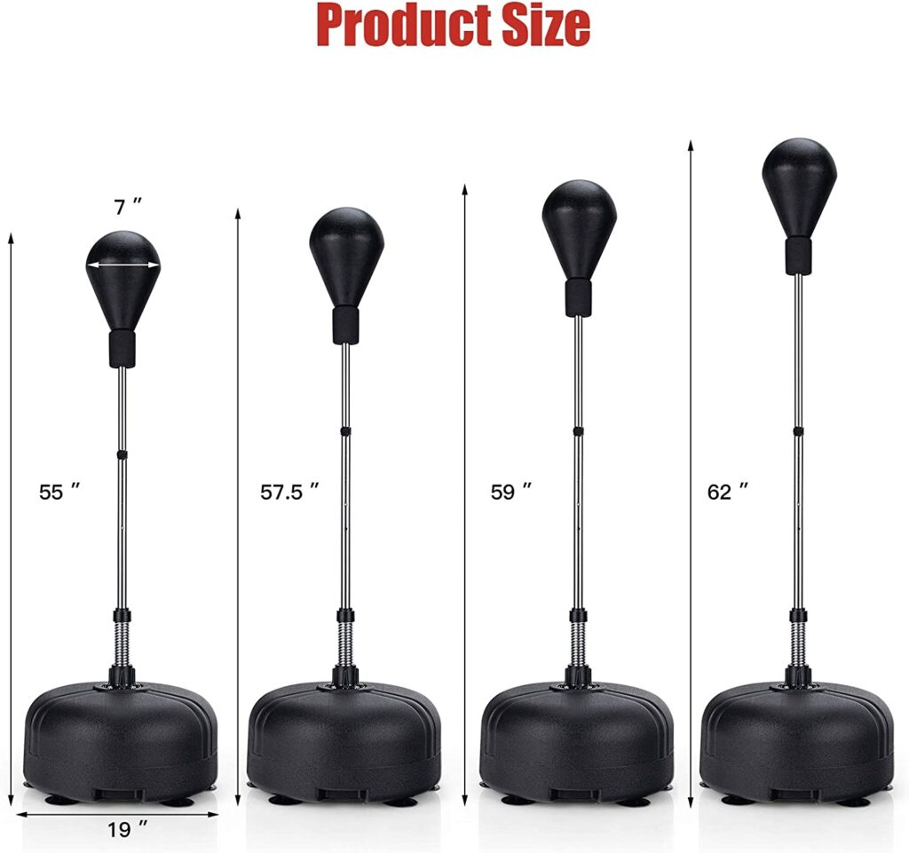 Goplus Punching Bag with Stand for Adults Kids, Freestanding...