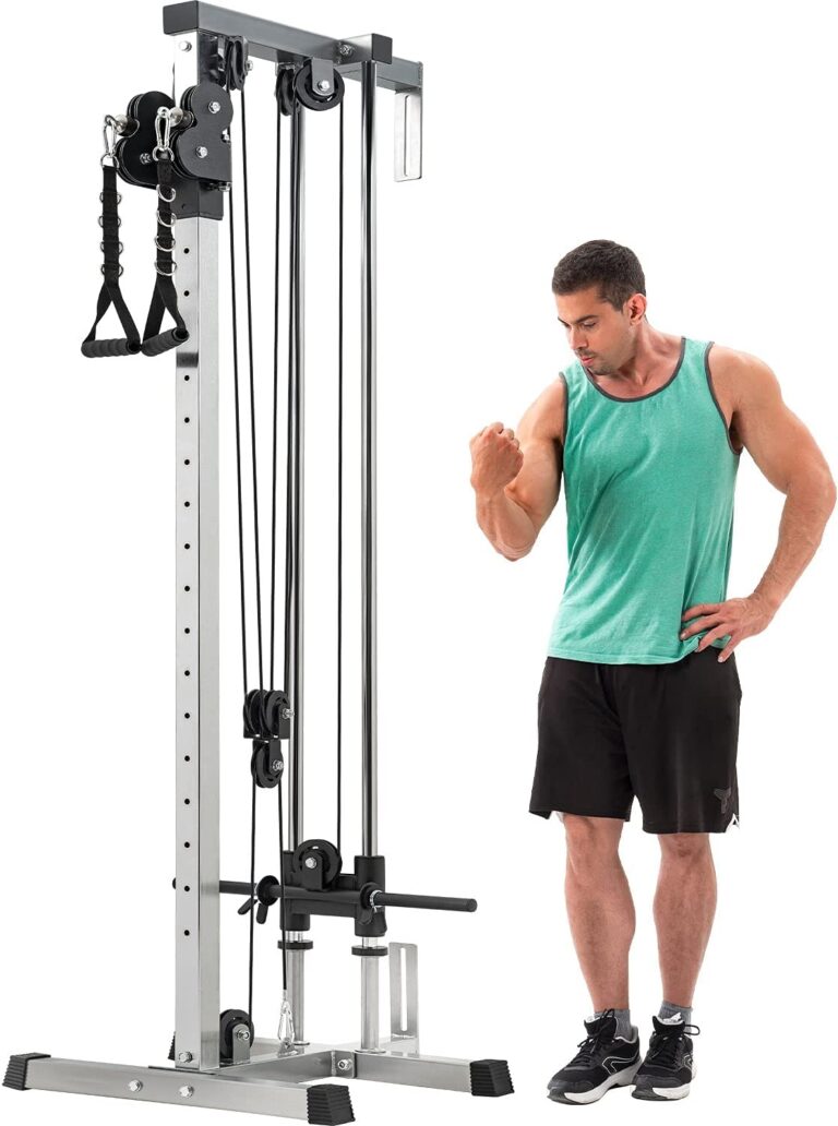 Merax Wall Mount Cable Station with Adjustable Dual Pulley...