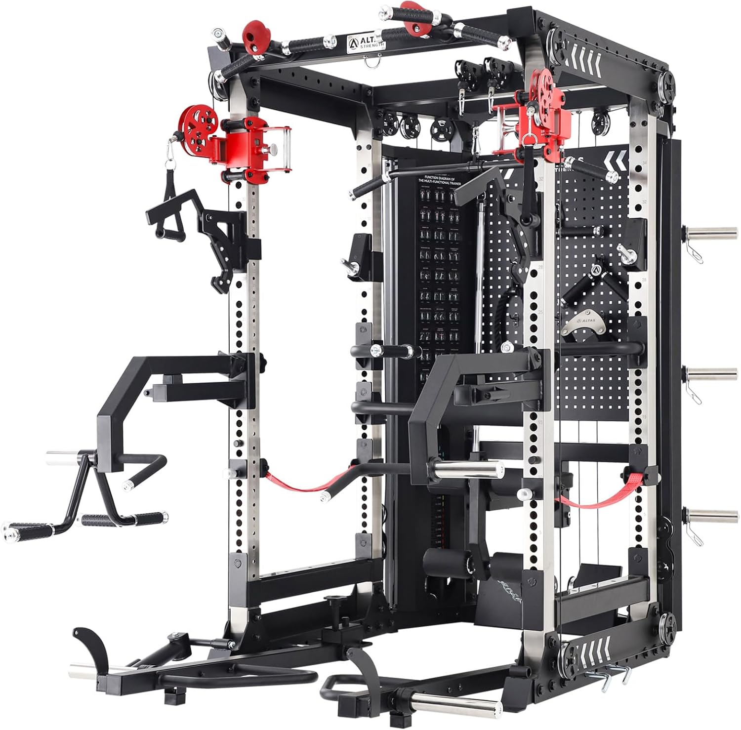 ALTAS-Strength-AL-3000F-Multi-Function-Smith-Machine-Black-and-Yellow-2000IB-Workout-Light-Commercial-Fitness-Equipment