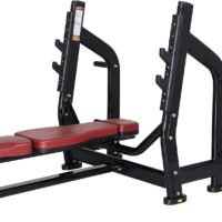 RYAN SHERWOOD Olympic bench chest press with 4 long external storage weight horns commercial Quality (200 lb item weight) for Gym