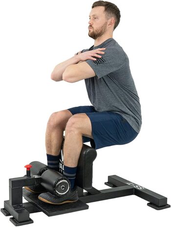 Valor Fitness Sissy Squat Machine - Heavy Duty- Adjustable Heavy Duty Core Glute Hamstring Thigh and Quad Leg Muscle-Hip Thrusters- Workout Equipment for Home or Light Commercial Gym Training