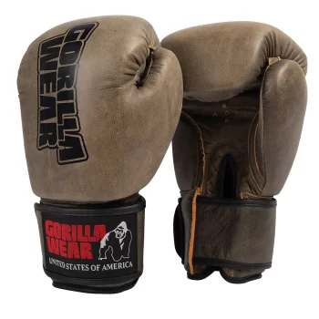 Yeso Boxing Gloves - Vintage Brown - GYM READY EQUIPMENT