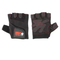 Women's Fitness Gloves - Black/Red Stitched