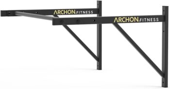 ARCHON Fitness Wall Mounted Pull Bar | Straight Pull Up Bar | Kipping Workout Equipment | Commercial Gym equipment | Home Gym Pullup Bar | Chin Up Bar | Fitness Equipment
