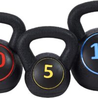 BalanceFrom Wide Grip Kettlebell Exercise Fitness Weight Set, Multiple Sizes