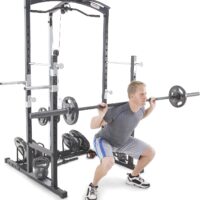 Marcy Home Gym Cage System Workout Station for Weightlifting, Bodybuilding and Strength Training MWM-7041