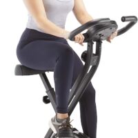 Marcy Foldable Upright Exercise Bike with Adjustable Resistance for Cardio Workout & Strength Training - Multiple Styles Available