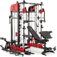 Marcy Pro Deluxe Smith Cage Home Gym System for Weight Training SM-7553