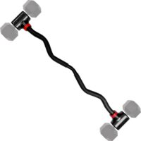 Jayflex Hyperbell EZ Curl Bar - Convert Dumbbells to Curl Barbell Set - Adjustable Dumbbell to Arm Curl Bar Converter for Weight Lifting Home Workouts - 200 lb Capacity Hybrid Barbell. Perfect for fitness enthusiasts.