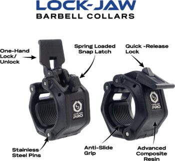 Lock-Jaw PRO 2 Barbell Collar - Quick Release Barbell Clamp