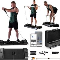 Motion Space Smart Trainer | 6 in 1 Home Gym Fitness Equipment, Adjustable Full Body Resistance Training, Workout Equipment with APP, Multifunctional Weightlifting with Eccentric, Isokinetic Modes