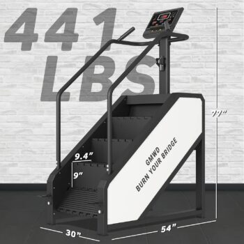 Stairmaster, GMWD Stair Stepper with LED Screen, Commercial Grade Stepmill Exercise Machine with 12 Workout Programs, 441LBS, 24-164 Steps/Minute