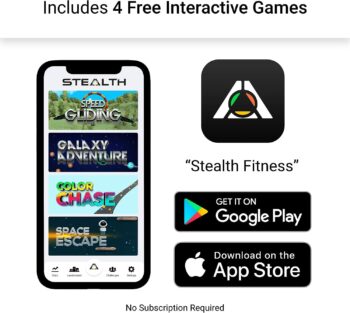 Stealth Core Deluxe Trainer - Turn Fitness Into a Fun Game - Get Strong Sexy Abs and Lean Core Playing Games On Your Phone; Free iOS/Android App; 4 Free Mobile Games Included; Dynamic Abs & Core Training; Only 3 Minutes a Day
