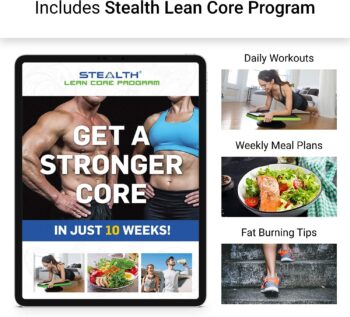 Stealth Core Deluxe Trainer - Turn Fitness Into a Fun Game - Get Strong Sexy Abs and Lean Core Playing Games On Your Phone; Free iOS/Android App; 4 Free Mobile Games Included; Dynamic Abs & Core Training; Only 3 Minutes a Day