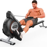 YOSUDA Pro Max/Magnetic Rowing Machine 350 LB Weight Capacity - 16 Levels Resistance for Home Use with LCD Monitor, Tablet Holder and Comfortable Seat Cushion