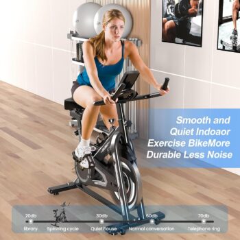 Exercise Bike-Indoor Cycling Bike Stationary for Home,Spin bike With Comfortable Seat Cushion and Digital Display