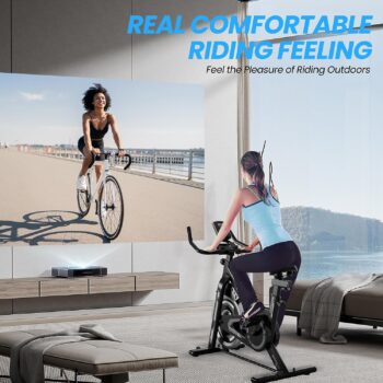 Exercise Bike-Indoor Cycling Bike Stationary for Home,Spin bike With Comfortable Seat Cushion and Digital Display