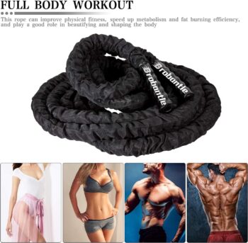Battle Rope Battle Ropes for Exercise Workout Rope Exercise Rope Battle Ropes for Home Gym Heavy Ropes for Exercise Training Ropes for Working Out Weighted Workout Rope Exercise Workout Equipment