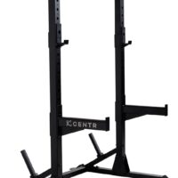 Centr Half Rack - 7 Gauge Steel Squat Rack with J-Hooks, Pull Up Bar & Weight Storage - Half Rack for Home Gym or Commercial Use - Includes 3 Month Membership for Centr By Chris Hemsworth