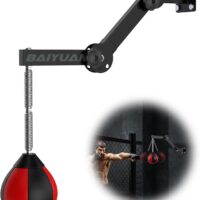 Speed Bag Boxing Punching Bag - Wall Mount Height Adjustable & Fold Speed Bags for Boxing, Wall Bracket Boxing Reflex Ball, Boxing Bag as Adults Teens and Kids, for Home Gym Workout
